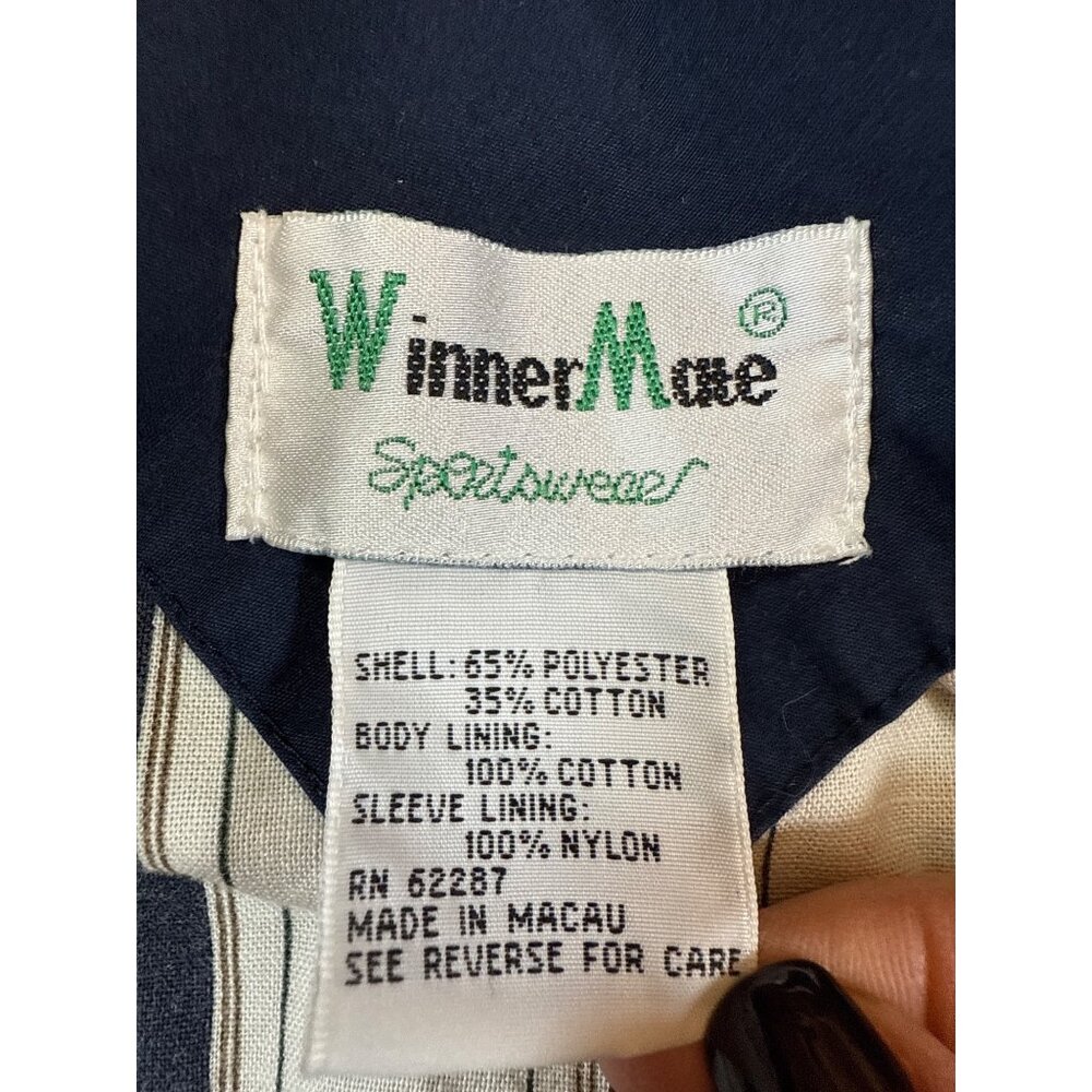 WinnerMate Sportswear Blue Colorblock Jacket Sz XXL 90s Style Outerwear (BB308) - Picture 3 of 11